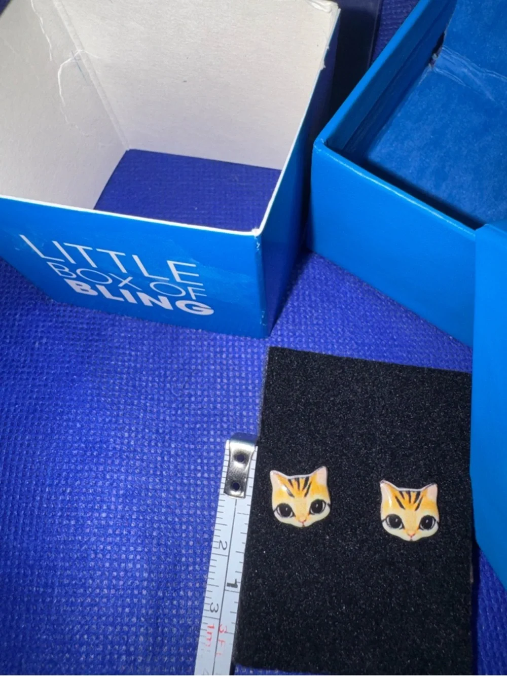 Orange Tabby Cat Face Stud Earrings Pet Lover Jewelry - Super cute - NWT/NIB